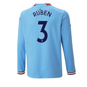 Manchester City Ruben Dias #3 Hemmatröja 2022-23 Långärmad